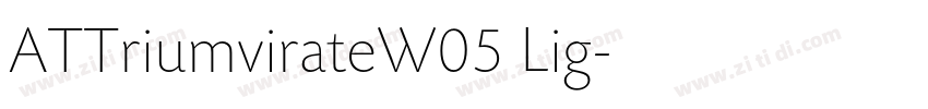 ATTriumvirateW05 Lig字体转换
